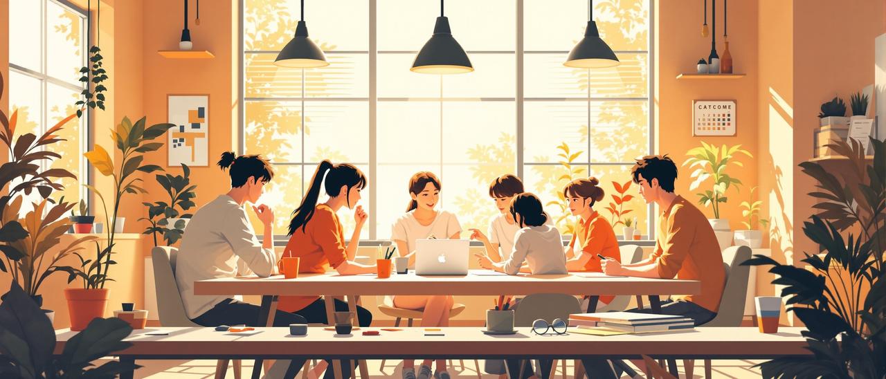 夸克短剧库公司介绍 - 年轻创意团队的工作场景